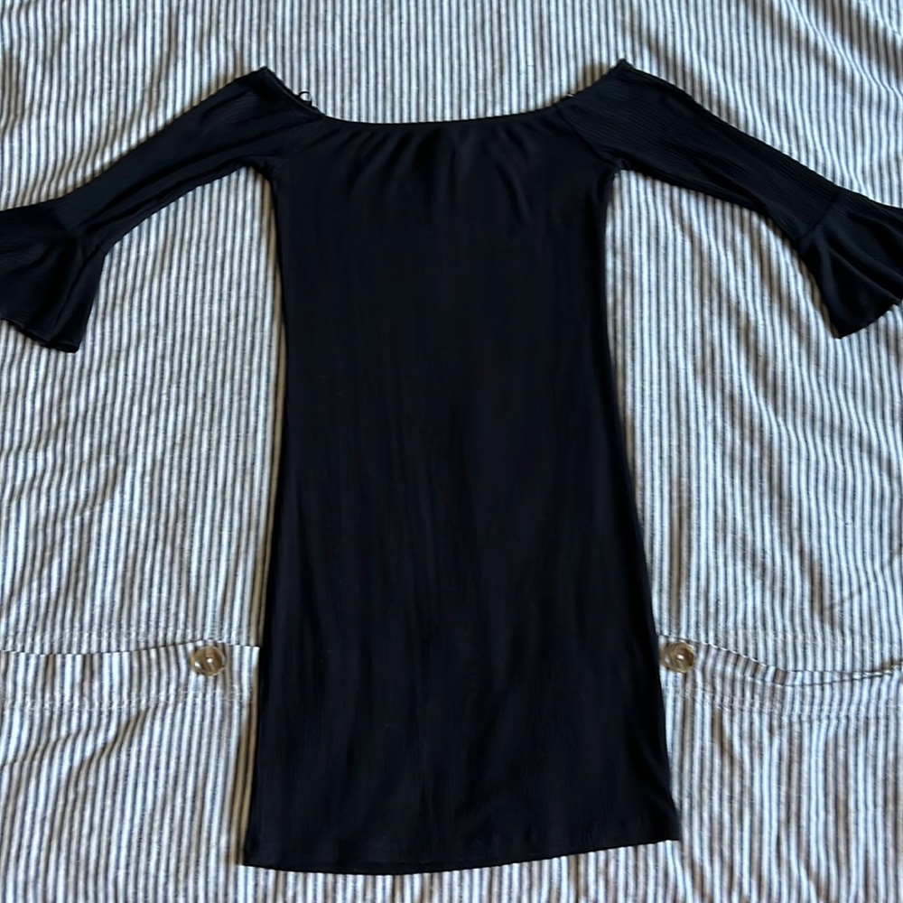 Black mini dress